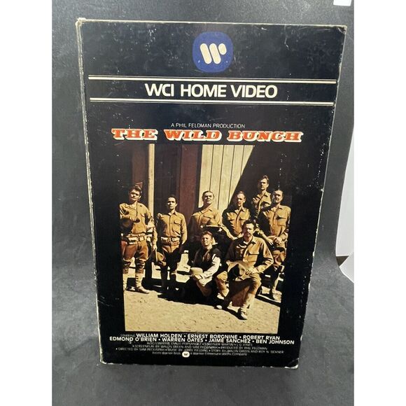 The‎ Wild Bunch VHS WCI Home Video 1979 Big Box Peckinpah Western WB-1014 Rare - Picture 2 of 6
